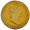 Image 1 : Guatemala, gold bust 4 escudos, Ferdinand VII, 1817 M, rare, NGC AU details / obv scratched, ex-Rudm