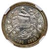 Image 2 : Guatemala, 2 reales, 1892, no star before date, very rare, NGC MS 65 ("top pop"), ex-Lissner.