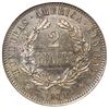 Image 2 : Honduras (struck at the Paris Mint), copper-nickel proof pattern 2 reales, 1870-TASSET, President Me