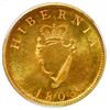 Image 2 : Ireland (struck at the Soho mint in Birmingham, England), gilt copper proof pattern halfpenny, Georg