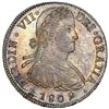 Image 1 : Mexico City, Mexico, bust 8 reales, Ferdinand VII transitional ("armored" bust), 1809 TH, NGC MS 63.