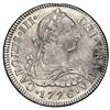 Image 1 : Mexico City, Mexico, bust 2 reales, Charles III, 1776 FM, NGC AU details / cleaned.