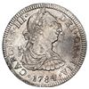 Image 1 : Mexico City, Mexico, bust 2 reales, Charles III, 1784 FF, NGC AU 58.