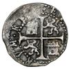 Image 2 : Panama, cob 1/2 real, Philip II, assayer P to right and assayer M below monogram, mintmark AP to lef