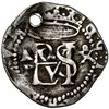 Image 1 : Panama, cob 1/2 real, Philip II, assayer oX to right, mintmark AP to left, extremely rare, NGC XF de