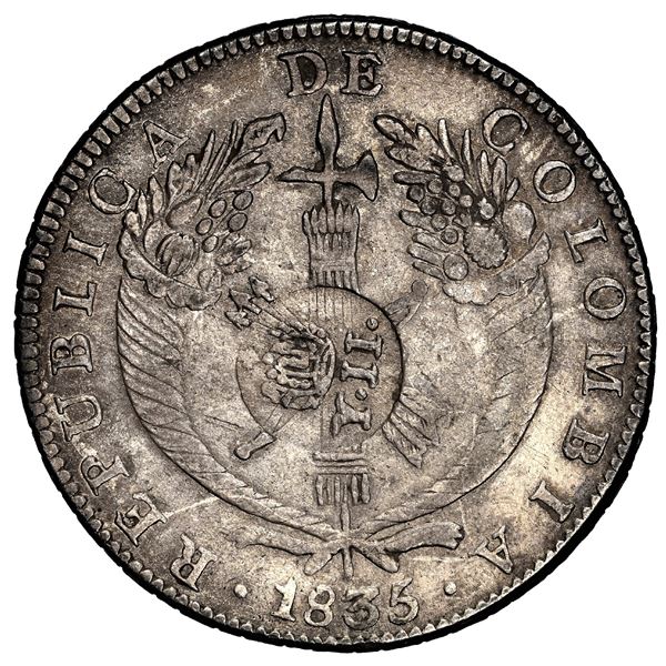 Philippines (under Spain), 8 reales, Isabel II, crowned "Y.II" countermark (Type VI, 1834-37) on a B
