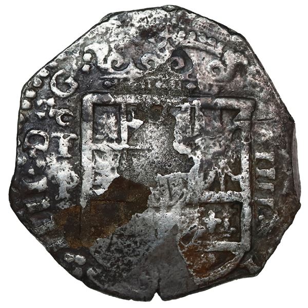 Toledo, Spain, cob 4 reales, 1622 P.