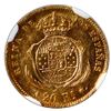 Image 2 : Madrid, Spain, gold bust 20 reales, Isabel II, 1861, NGC AU 58.