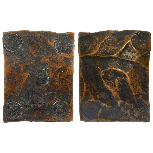 Sweden, copper "plate money" 2 daler, Frederick I, 1736.