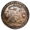 Image 2 : Great Britain, small copper alloy Admiral Vernon medal, 1739, Vernon and Lezo / Porto Bello, ex-Adam