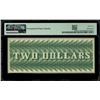 Image 2 : Washington, D.C., The Bullion Bank, $2 remainder, July 4, 1862, plate A, PMG Gem UNC 65 EPQ.