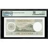 Image 2 : Italy, Banca d'Italia, 100,000 lire, 1-7-1970, serial V080777U, PMG Gem UNC 65 EPQ.