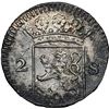 Image 2 : Holland, United Netherlands, 2 stuivers, 1724, NGC UNC details / saltwater damage / Akerendam (Shipw