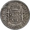 Image 2 : Mexico City, Mexico, bust 1 real, Charles III, 1783 FF, NGC AU details / saltwater damage / El Cazad