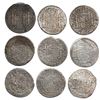 Image 2 : Lot of nine Spanish colonial bust 8 reales of Charles IV, various mints and dates (where visible).