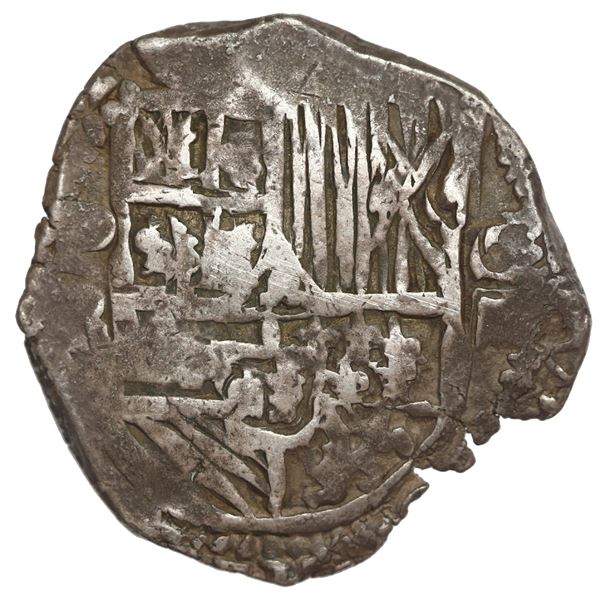 Potosi, Bolivia, cob 4 reales, Philip III, assayer R.