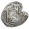 Image 1 : Potosi, Bolivia, cob 4 reales, 1697 VR, rare.