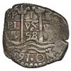 Image 1 : Potosi, Bolivia, cob 1 real, 1658 E, motto PL-VS-VL.