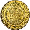 Image 2 : Santiago, Chile, gold bust 8 escudos, Charles IV (bust of Charles III), 1795 DA, NGC AU details / ob