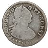 Image 1 : Pasto, Colombia, bust 2 reales, Ferdinand VII (bust of Charles IV), 1822 O, two dots between date an