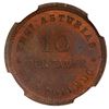 Image 2 : Matanzas, Cuba, copper 10 centavos token, 1876, Cuevitas J. Polledo / Yngenio Asturias, NGC MS 64 Br