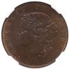 Image 1 : Liberia (struck at the Heaton Mint in Birmingham, England), copper 2 cents, 1896-H, NGC MS 63 BN.