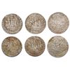 Image 1 : Lot of six Netherlands 6 stuivers ("ship shillings"), various mints and dates (1757-91).