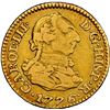 Image 1 : Madrid, Spain, gold bust 1/2 escudo, Charles III, 1776 PJ, NGC XF details / scratches.