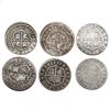 Image 2 : Lot of six Spanish 2R "pistareens," Philip V and Charles III, various mints and dates and assayers.