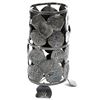 Image 1 : Silver candle holder (ca. 1850) made of 33 small silver cobs of Mexico, Lima, Potosi and Guatemala (