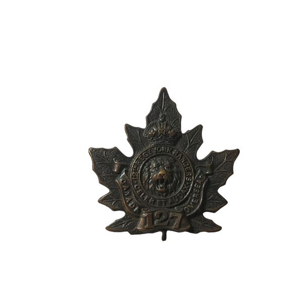 WW1 CEF 127th Battalion Cap Badge