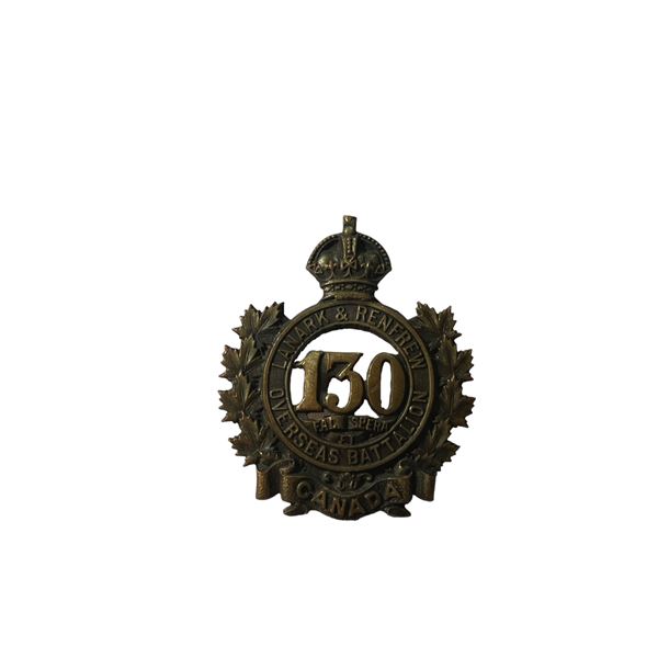 WW1 CEF 130th Battalion Cap Badge