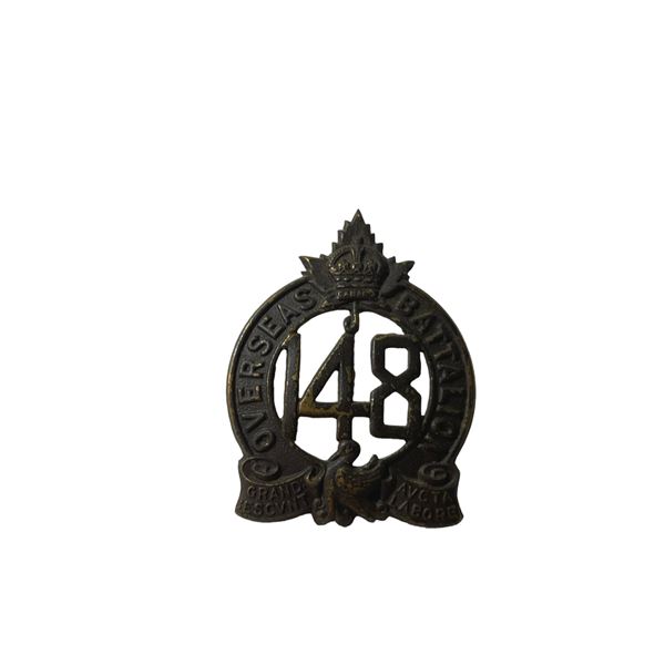 WW1 CEF 148th  Battalion Cap Badge