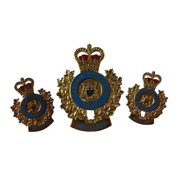 Ontario Provincial Police Auxiliary Badge Set
