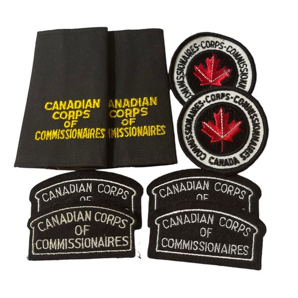 Canadian Corps of Commissionaires Insignia Lot