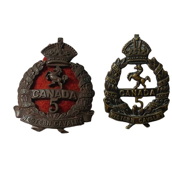 WW1 CEF 5th Battalion Cap Badge Lot