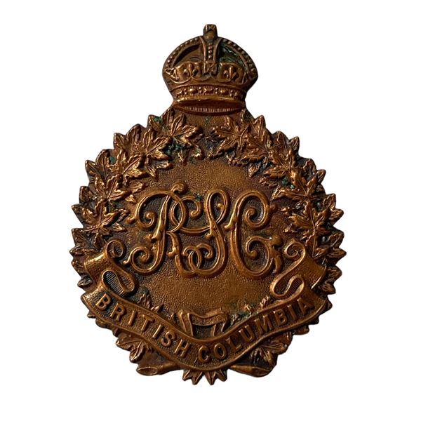 WW1 CEF Railway Security Guards Cap Badge