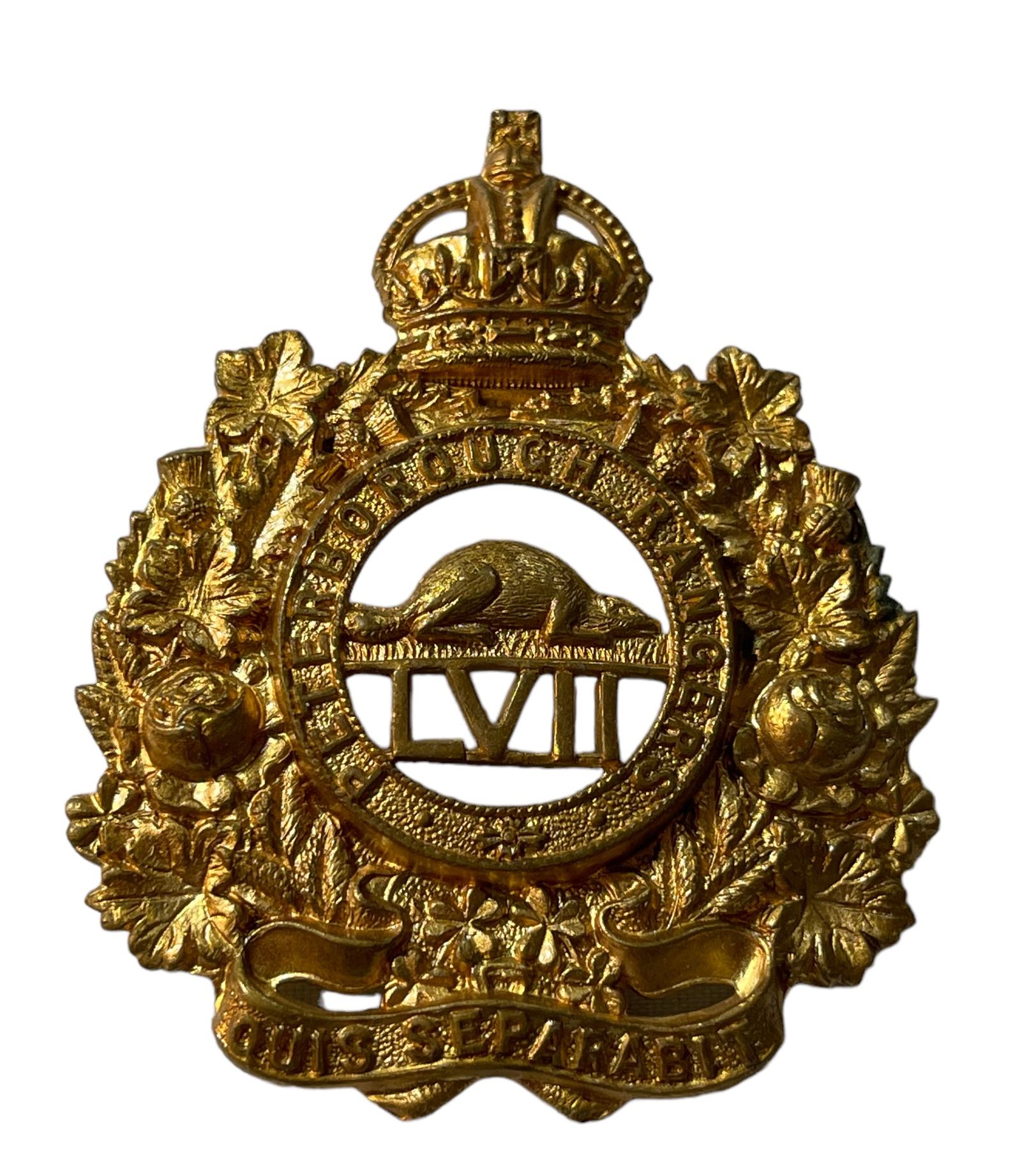 Pre WW1, 57th Peterborough Rangers Cap Badge