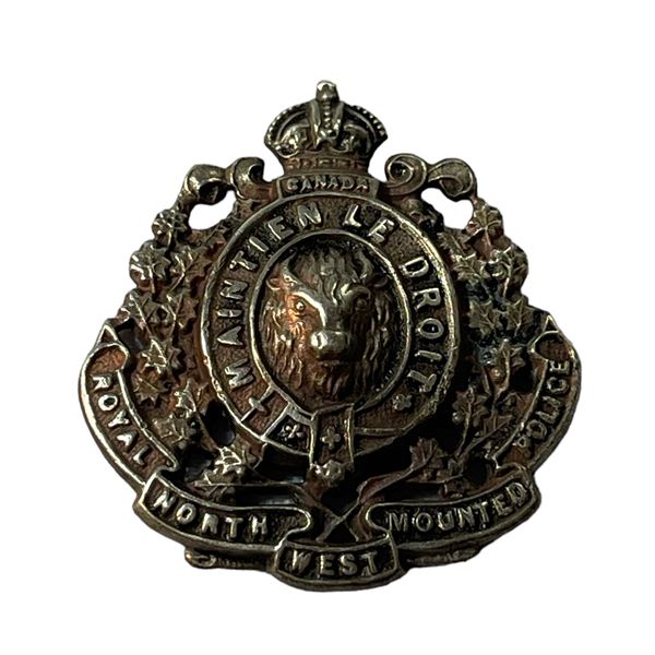 Royal North West Mounted Police Collar Badge