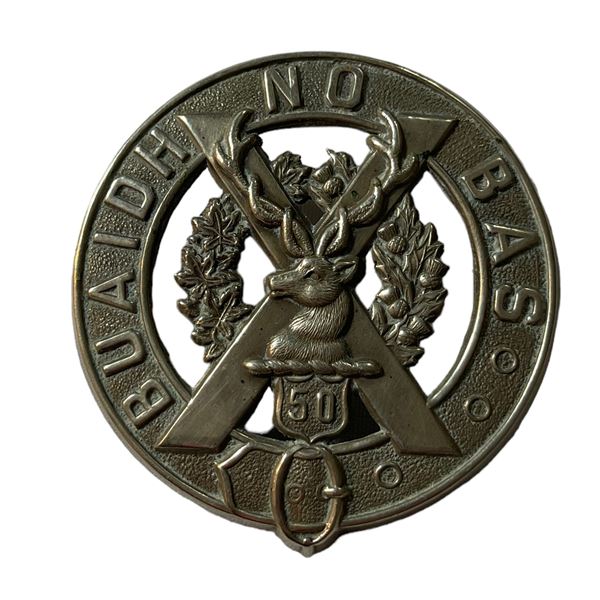 Pre WW1 50th Regiment Gordon Highlanders Cap Badge