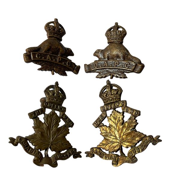 Canadian Army Collar Badge Lot