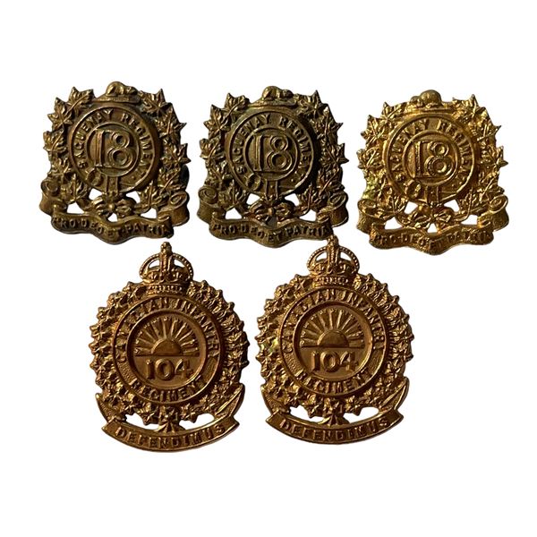 Pre WW1 Collar Badge Lot