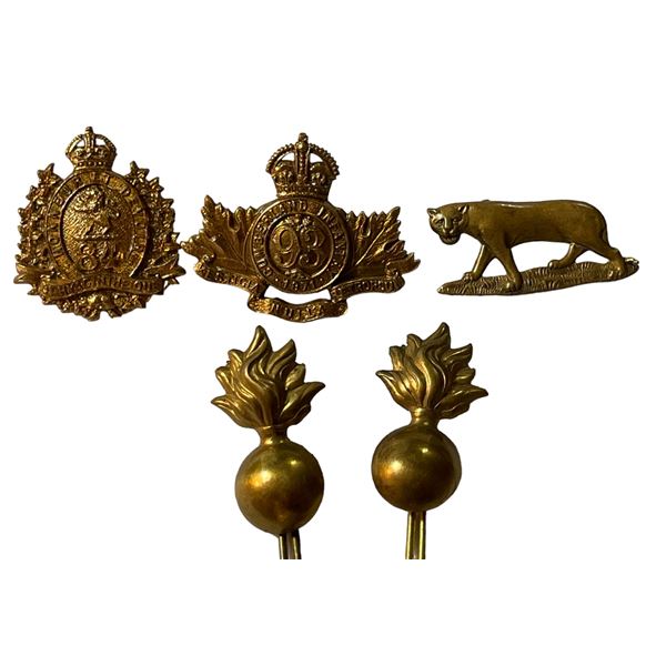 Pre WW1 Canadian Army Collar Badge Lot