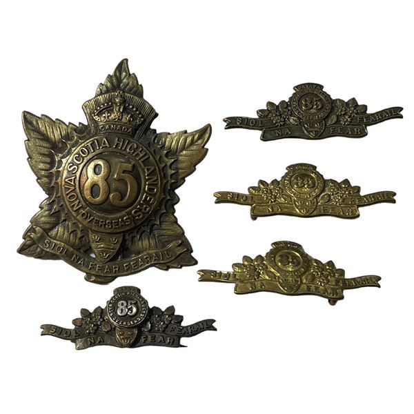 WW1 CEF 85th Battalion Badge Lot