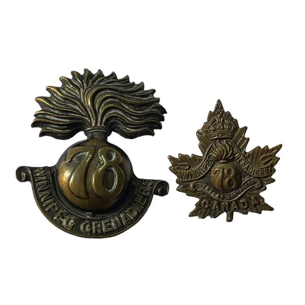 WW1 78th Battalion Badge Lot