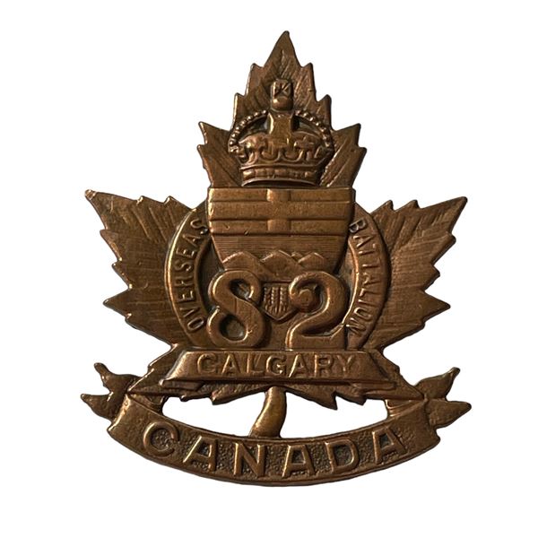 WW1 CEF 82nd Battalion Cap Badge