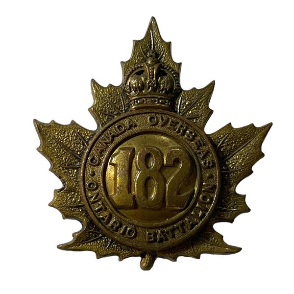 WW1 CEF 182nd Battalion Cap Badge