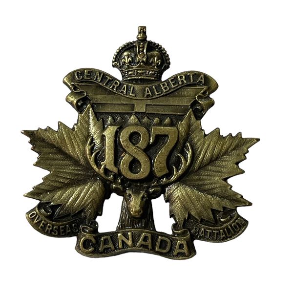 WW1 CEF 187th Battalion Cap Badge