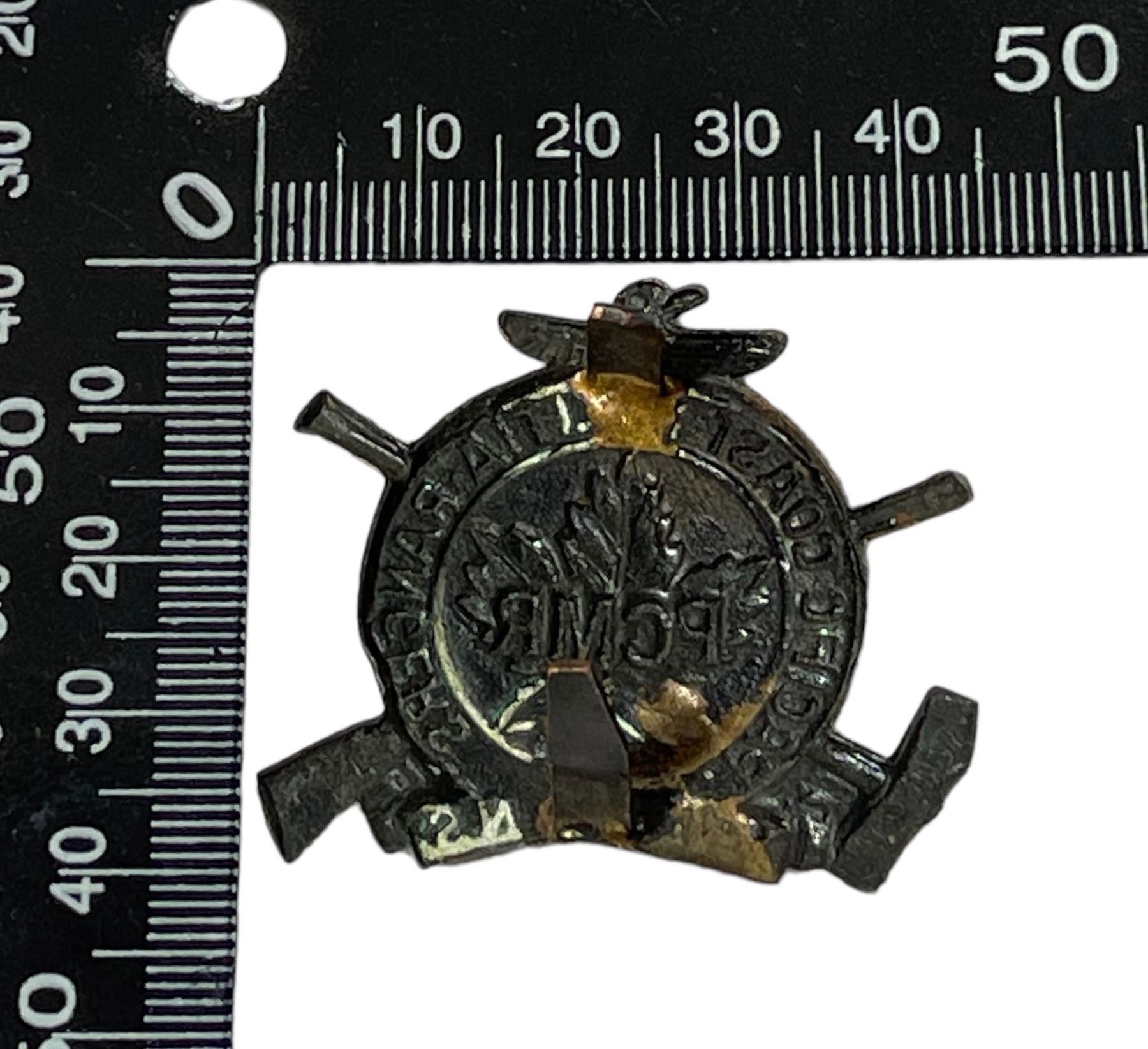WW2 Pacific Coast Militia Rangers Cap Badge