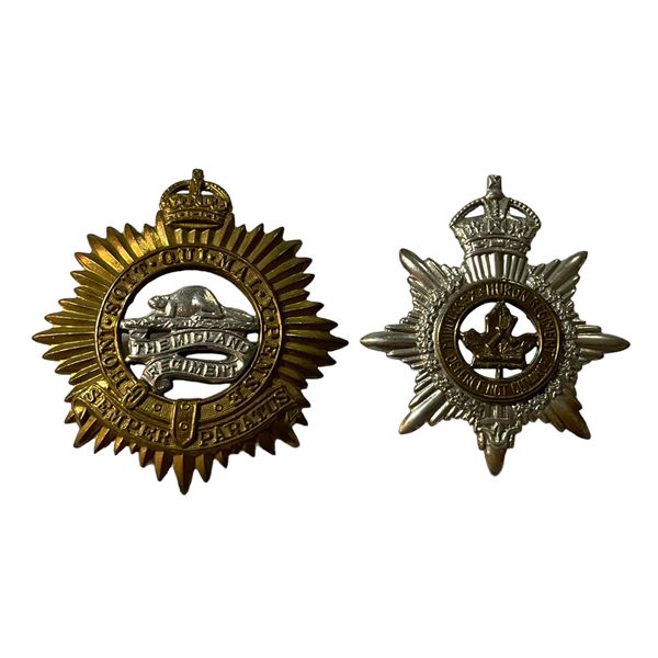 Midland Regiment & Middlesex & Huron Regiment Cap Badge Lot